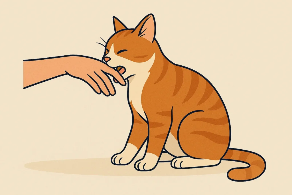 Pourquoi mon chat me mordille ?